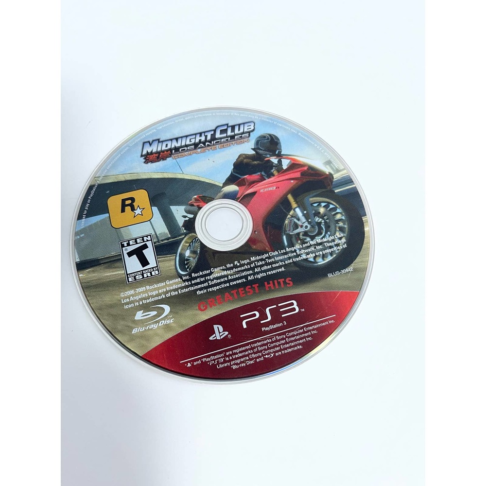 Midnight Club: Los Angeles Complete Edition (PS3) DISC ONLY